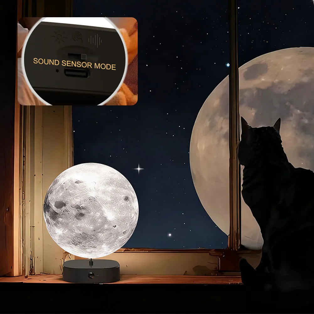 1Pc 15cm Moon Lamp LED Night Light Battery Powered with Stand Starry Lamp Bedroom Decor Night Lights Kids Gift Moon Lamp HIP