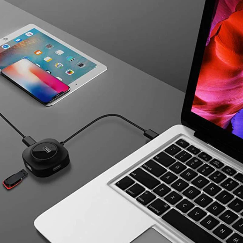 OULLX USB 3.0 4-Port Hub Splitter for Laptop, PC & Tablet USB Hub Splitter HIP