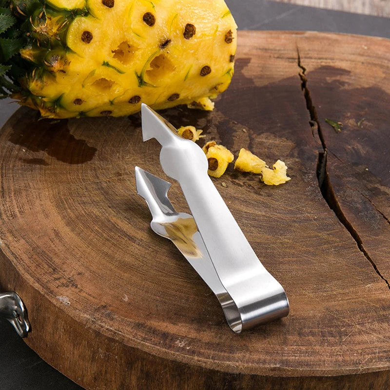 Stainless Steel Pineapple Eye Peeler, Corer & Seed Remover Fruit Peeler Tool HIP