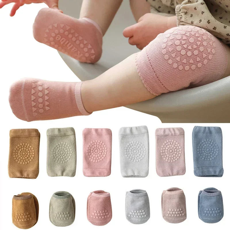 Baby Knee Pads – Anti-Slip Cotton Crawling Kneepads Unisex Baby Knee Pads HIP