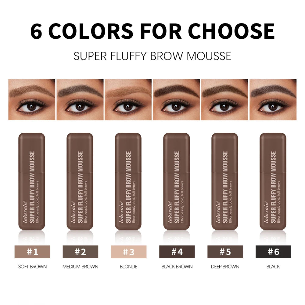 Superfluff Volumizing Brow Mousse Eyebrow Gel Thick Eyebrows Tint Tinted Brow Gel Multiple Color Long-Lasting Waterproof Makeup HIP
