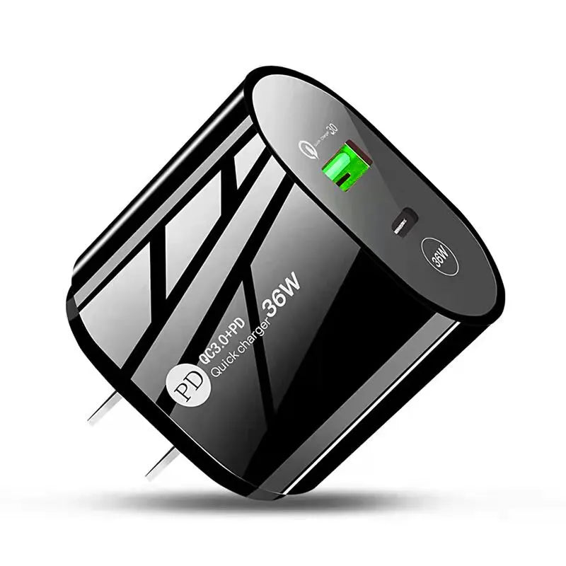 36W PD USB-C Fast Wall Charger | Quick Charge 3.0 Adapter USB Wall Charger HIP
