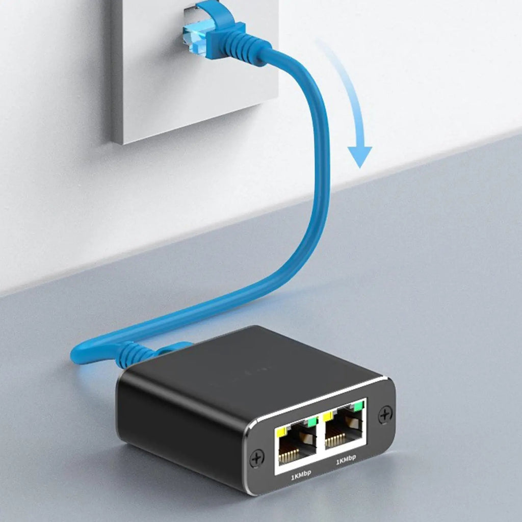 1000Mbps RJ45 Ethernet Splitter – 1 to 4 LAN Network Adapter Ethernet Network Splitter HIP