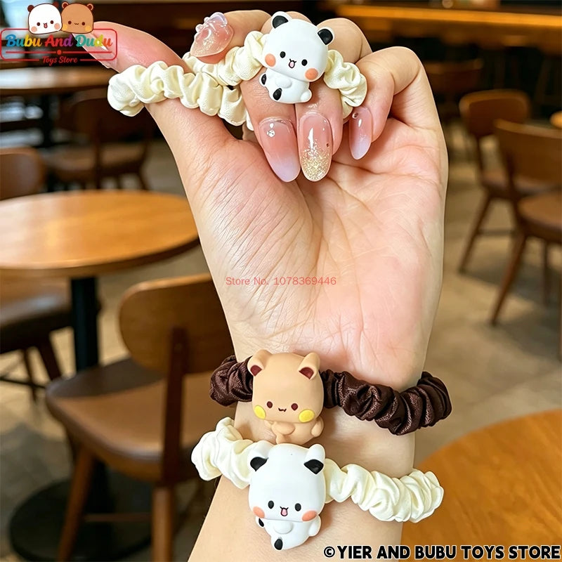 Panda Bubu & Yier Cartoon Hair Tie Bracelet – Couple Gift Cartoon Hair Tie HIP