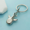 Metal Whale Shark Keychain – Ocean Pendant Key Ring Gift Novelty Keychain HIP OneSize