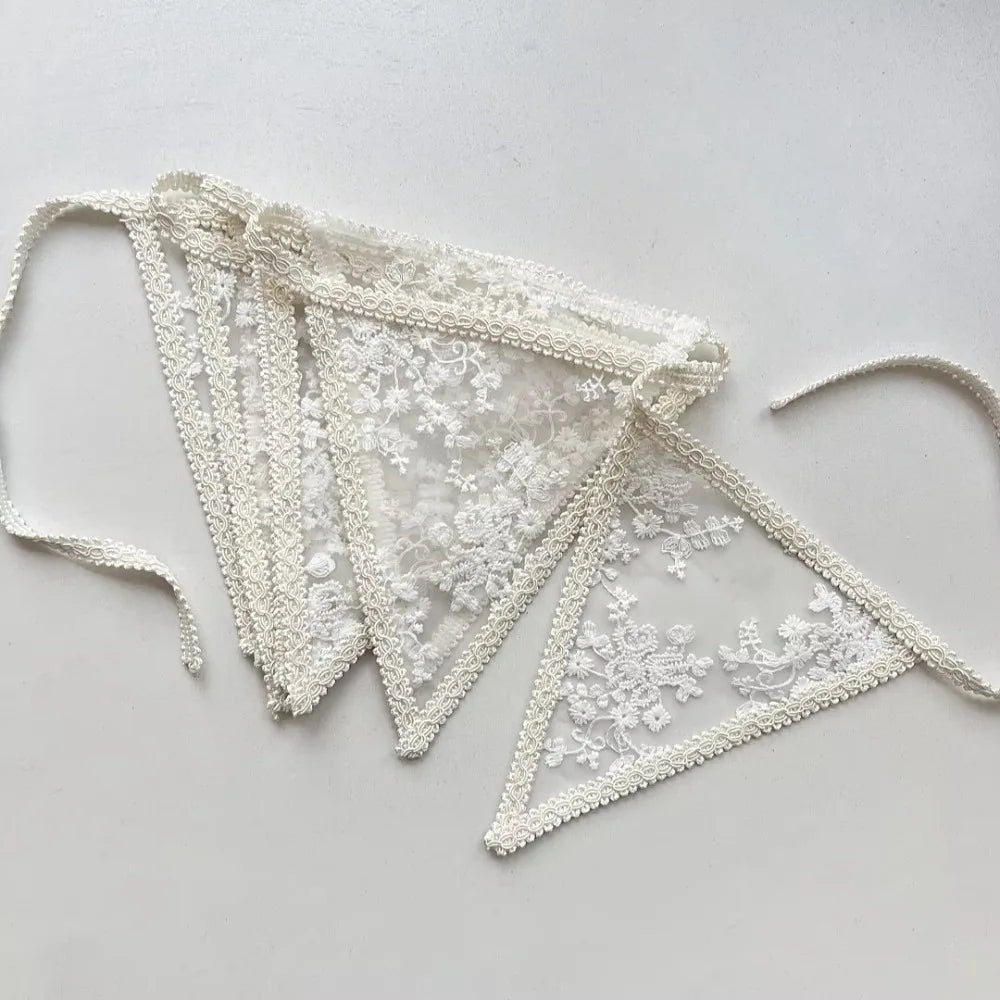 Colorful Lace Pennant Banner Garland – Party Wall Décor Party Banner Garland HIP