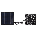 10W Solar Panel Fan Kit Solar Powered Fan for Small Greenhouses Doghouses Sheds Ventilation Greenhouse Solar Powered Fan HIP 10W 220V-240V EU Plug