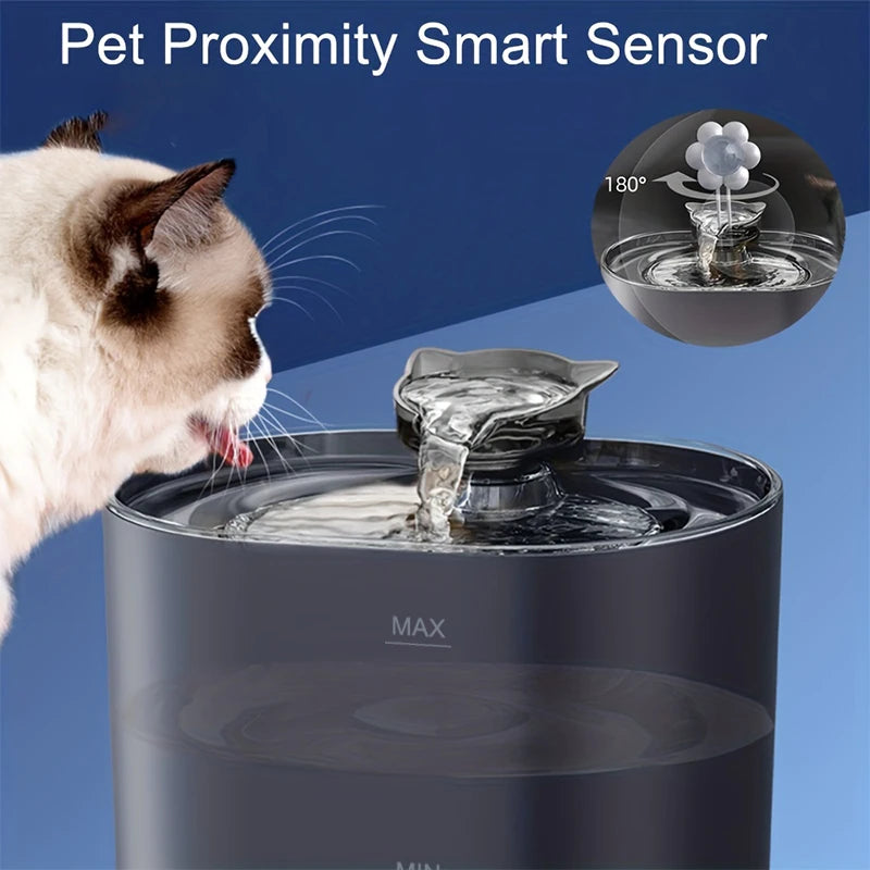 Cat Fountain Pets Water Fountain Cats Dispenser Auto Filter USB Electric Mute Cat Drinker Bowl Recirculate Filtring Drinker HIP
