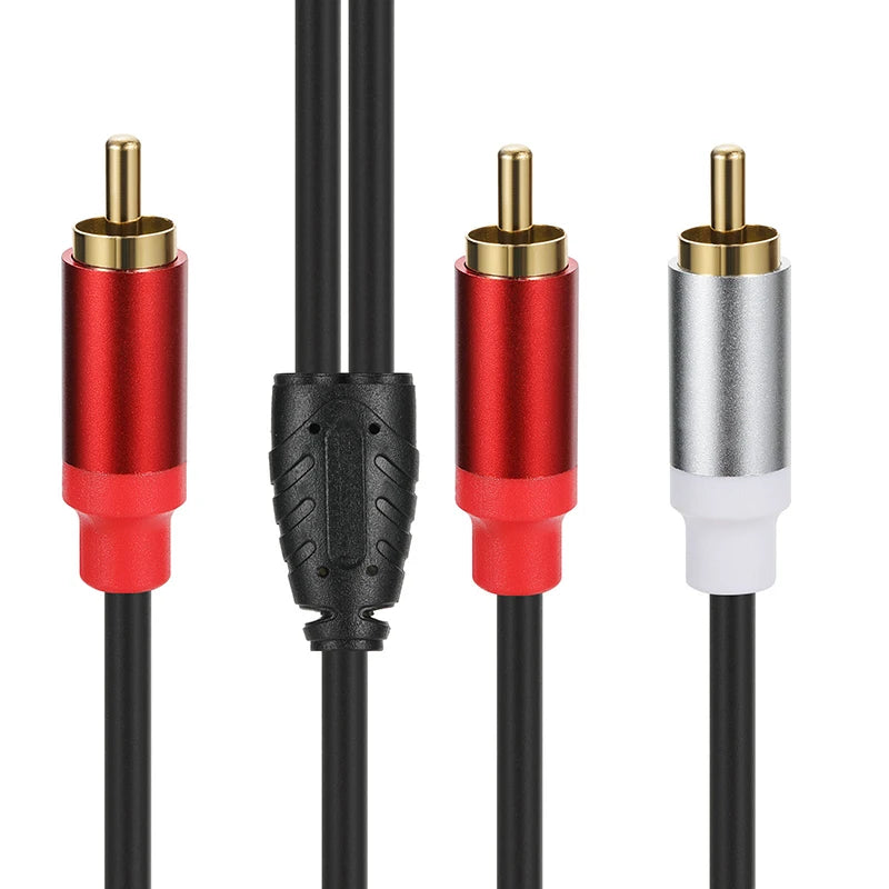 RCA Splitter 1 in 2 Out Male to Female Audio Adapter RCA Audio Adapter HIP RCA male to male 30cm