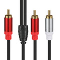 RCA Splitter 1 in 2 Out Male to Female Audio Adapter RCA Audio Adapter HIP RCA male to male 30cm