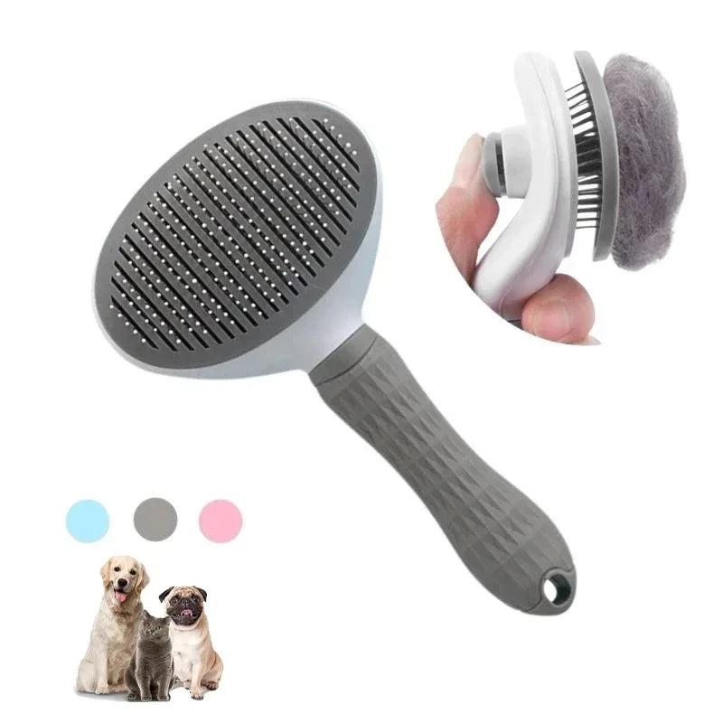 Self-Cleaning Pet Grooming Brush & Dematting Comb – Dogs & Cats Pet Grooming Brush HIP