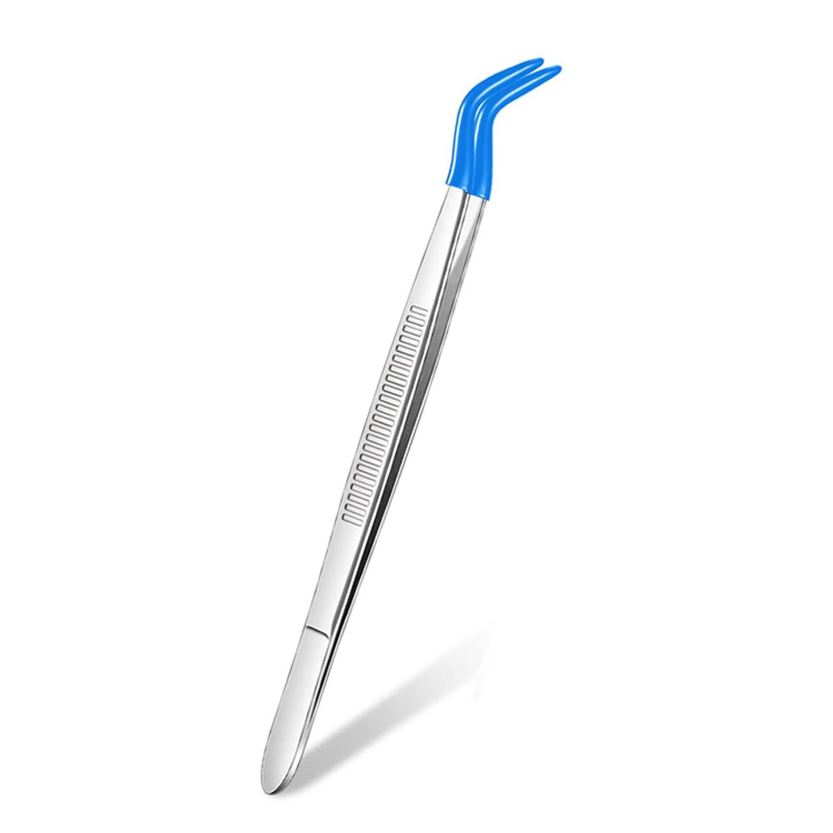 1pcs Tweezers With Rubber False Eyelash Adhesive Attachment Clamp Tips Tweezers Rubber Silicone Coated Multifunctional Product HIP BU Shuang