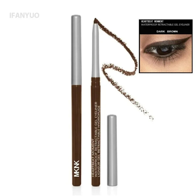 1-3pc Waterproof Black Eyeliner Pencil Smudge-proof Long-lasting Dark Brown Cream Gel Eye Liner Pen Beginner-Friendly Eye Makeup HIP