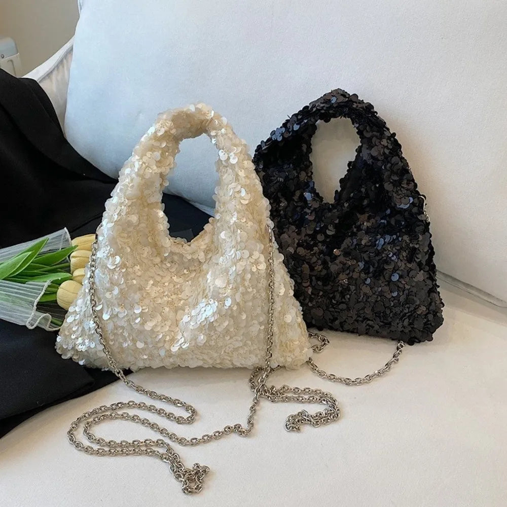 Glamorous Sequin Evening Bag – Women's Shining Shoulder Bag Sequin Evening Bag HIP