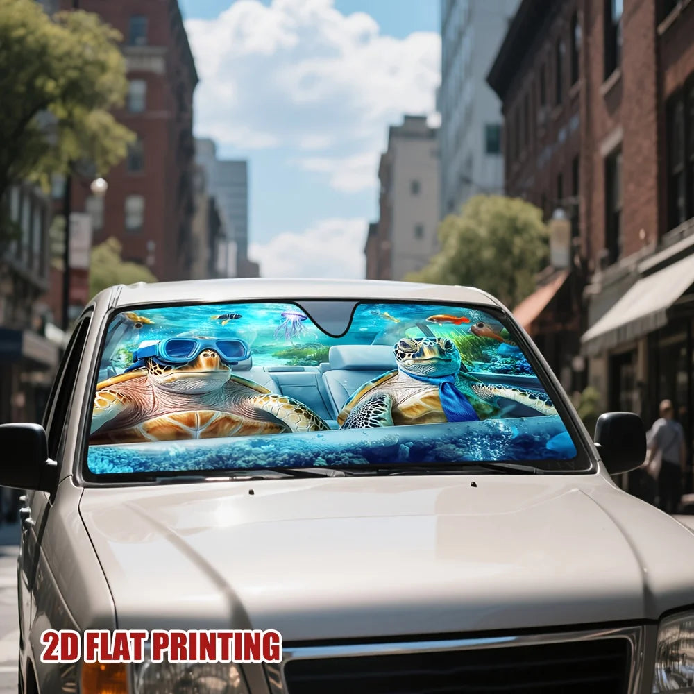 Underwater Turtles Car Sun Visor – Heat & UV Shield Car Sun Visor HIP