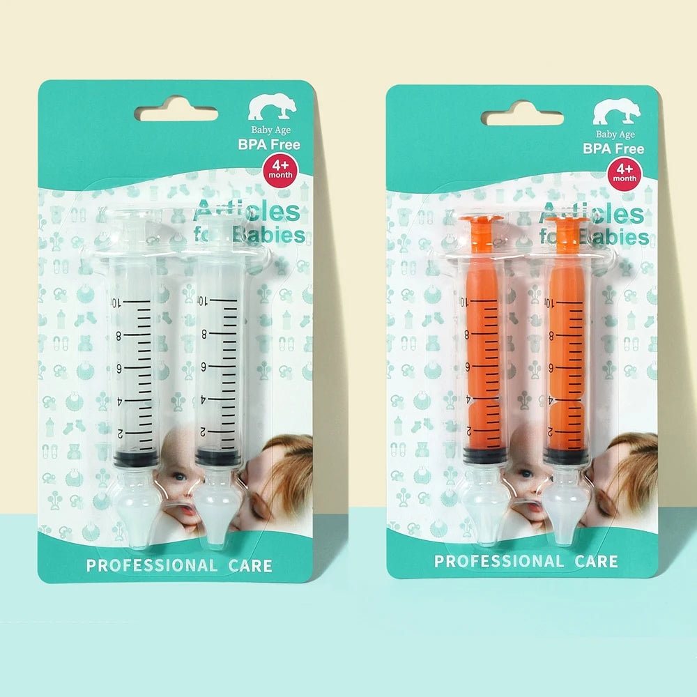 Baby Nasal Aspirator – Soft Silicone Nose Cleaner for Infants Baby Nasal Aspirator HIP C15-2 White 2 Orange