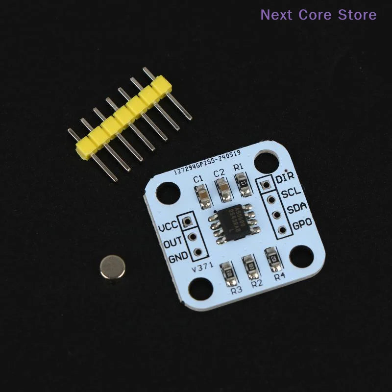 AS5600 Magnetic Encoder 12-Bit Angle Sensor Module | I²C Encoder Sensor Module HIP