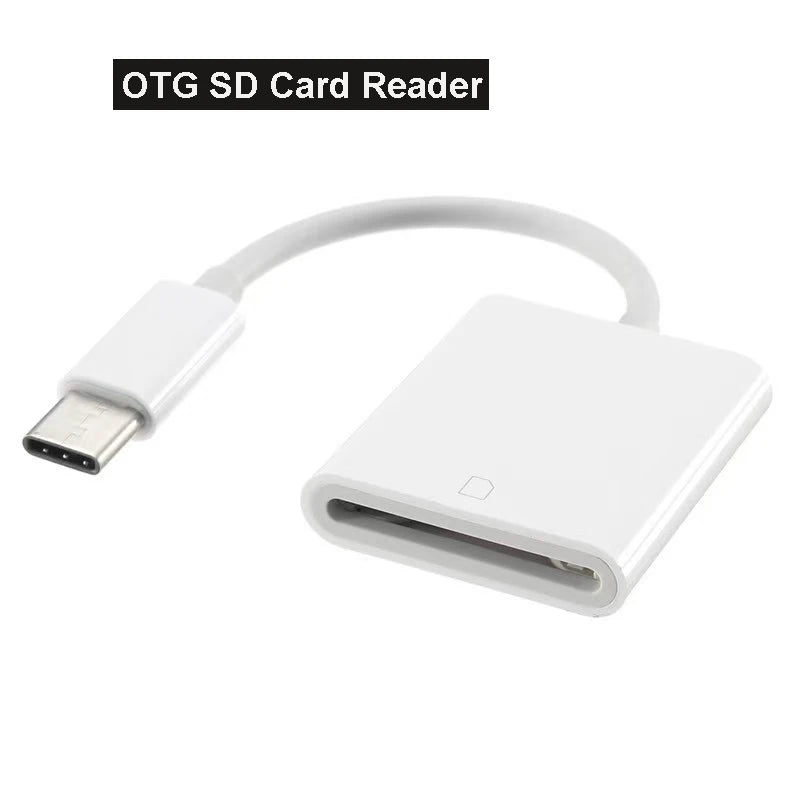 USB-C SD & TF Card Reader OTG Adapter for iPad & MacBook USB-C Card Reader HIP