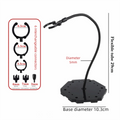 Anime Figure Stand PVC Snake Tube Bracket 29cm – Adjustable Figure Display Stand HIP B-Black