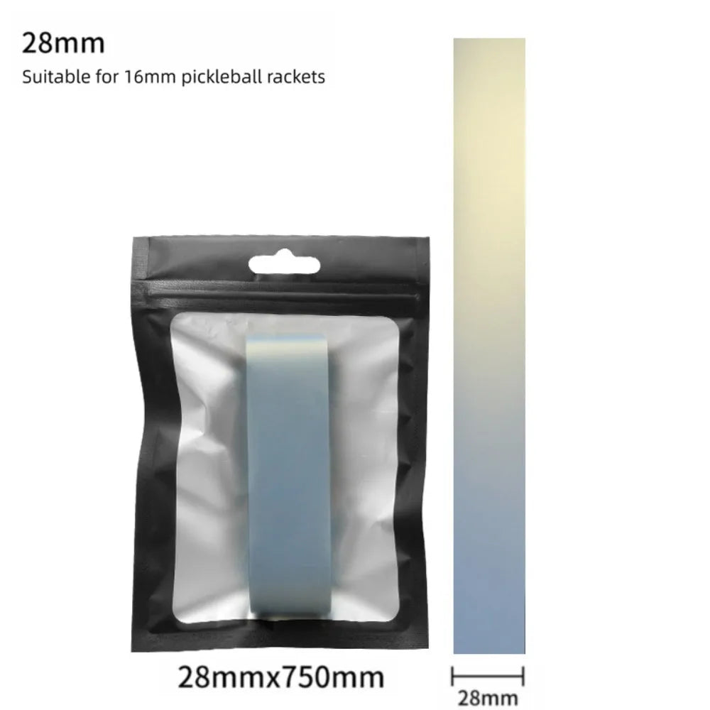 TPU Pickleball Racket Edge Tape – 16mm Protective Frame Guard Racket Edge Guard Tape HIP Light Blue