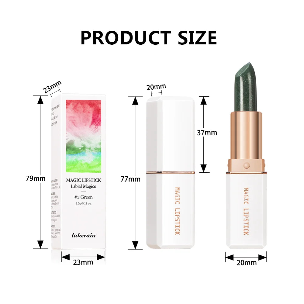 lakerain 6 Colors Magic Lipstick Temperature Color Changing Lip Stain Gloss Moisturizing And Long Lasting Waterproof Lip Balm HIP