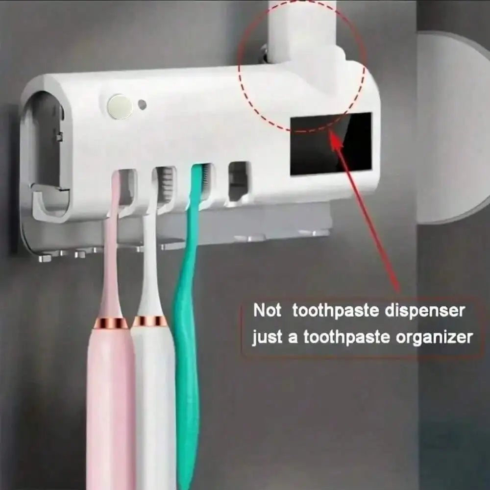 Wall-Mounted Toothbrush Sanitizer & Toothpaste Dispenser Toothbrush Sanitizer HIP