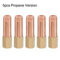 H01-2 Pure Copper Brazing Torch Nozzle Set – 5 Tips (#1–#5) Brazing Torch Nozzle HIP Propane Version
