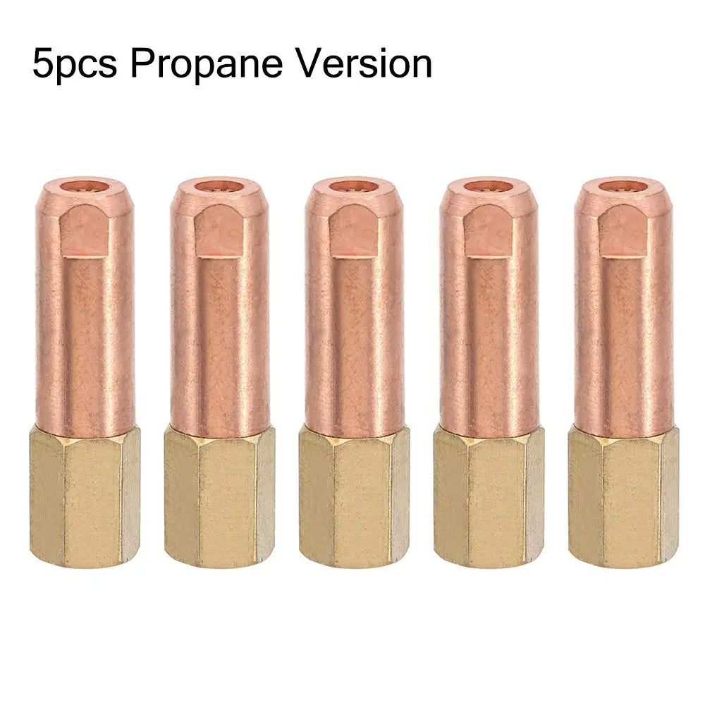 H01-2 Pure Copper Brazing Torch Nozzle Set – 5 Tips (#1–#5) Brazing Torch Nozzle HIP Propane Version