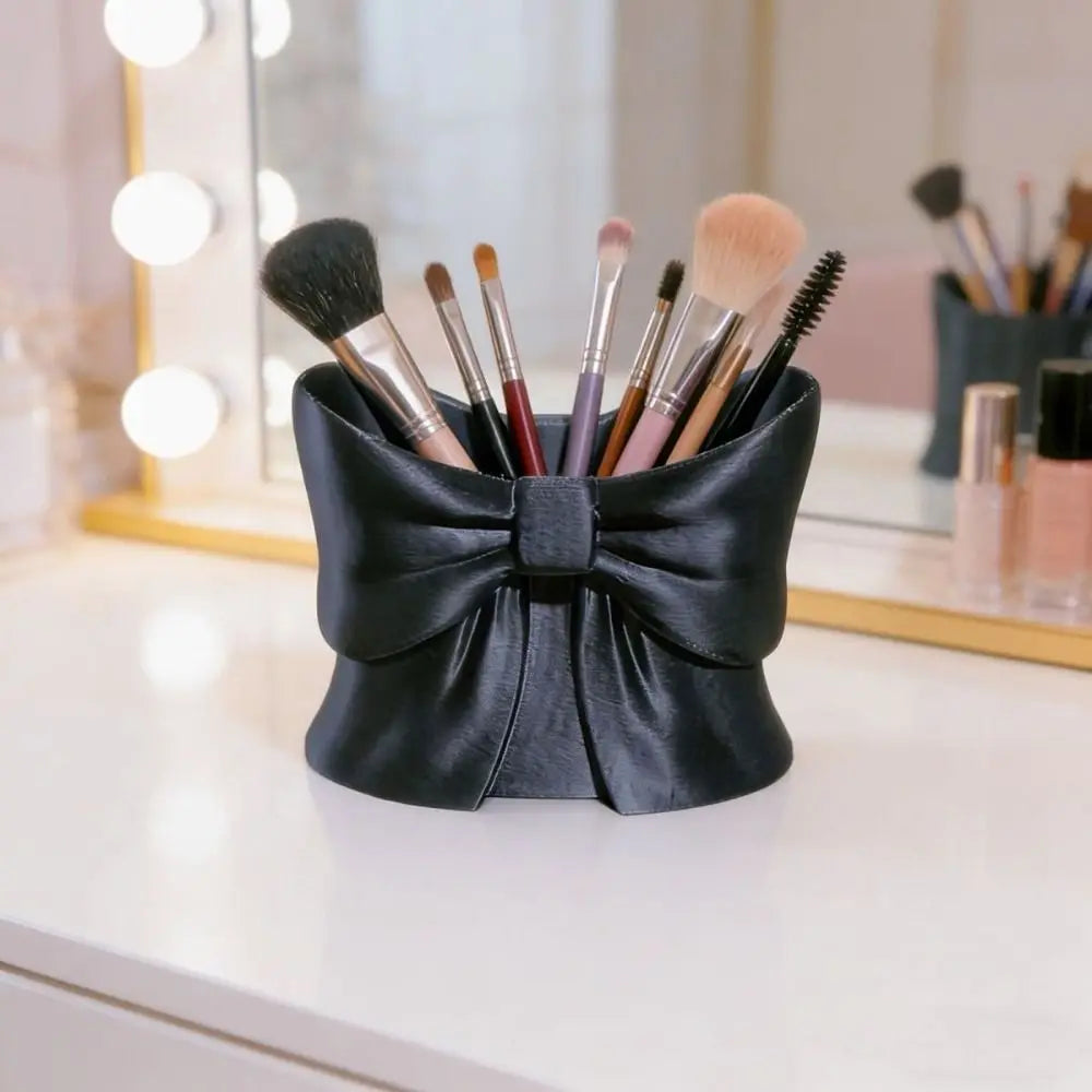 3D Printed Bow Makeup Brush Holder & Desk Organizer Makeup Brush Organizer HIP