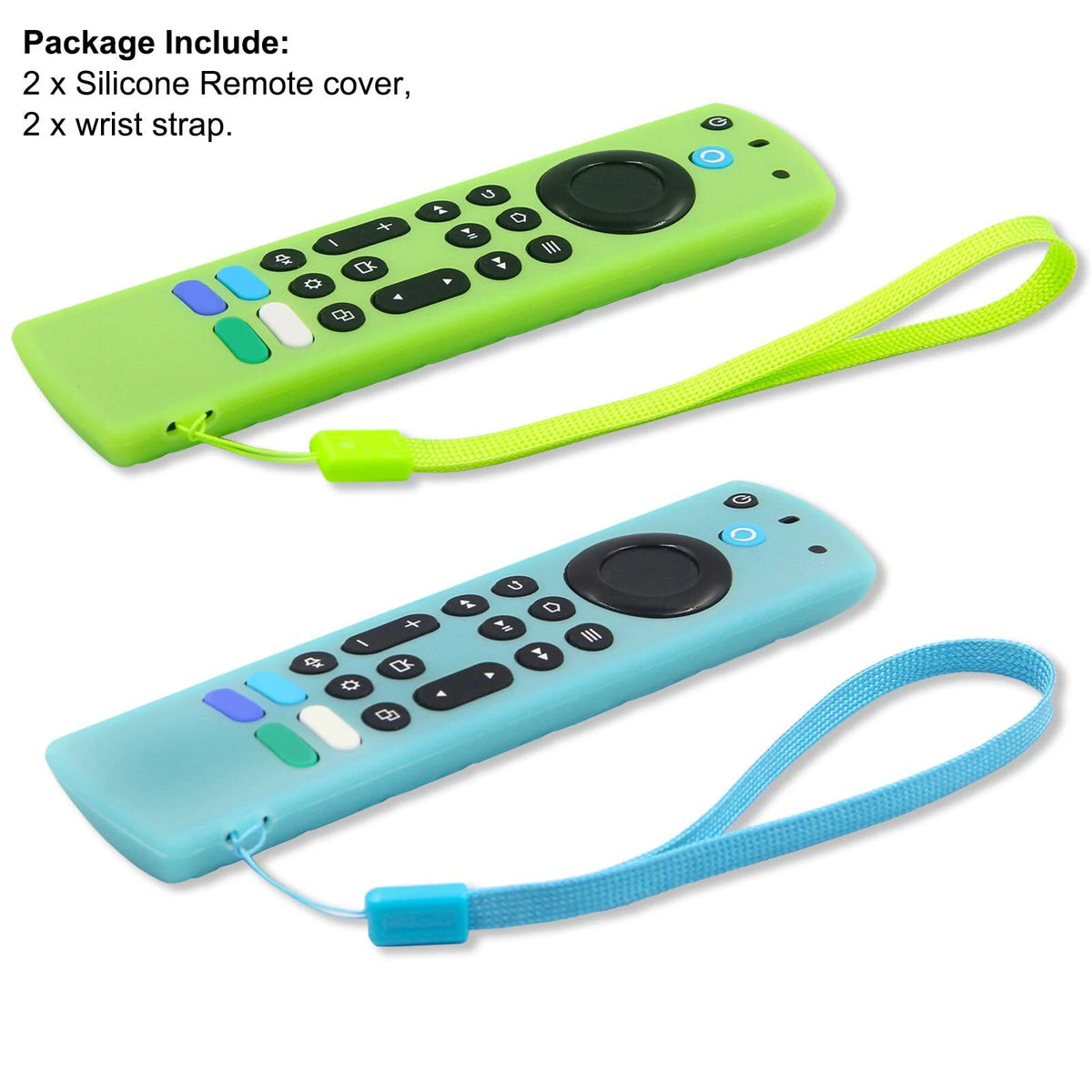 2-Pack Glow in Dark Silicone Case for Firestick 4K Max Remote Remote Control Case HIP