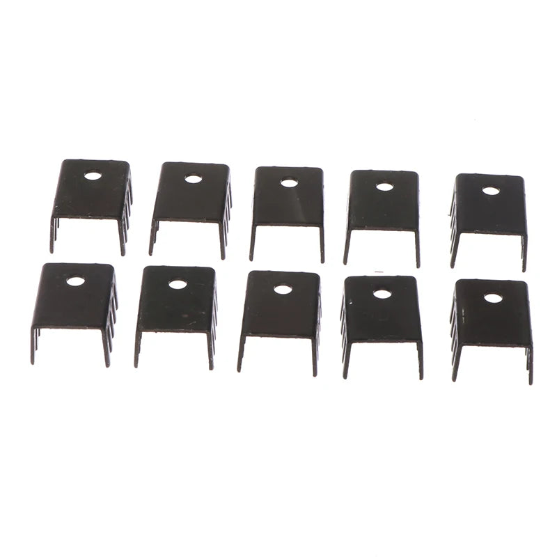 10-Pack TO-220 Aluminum Heatsink for 7805 – 19×15×10mm Electronic Heatsink HIP one size