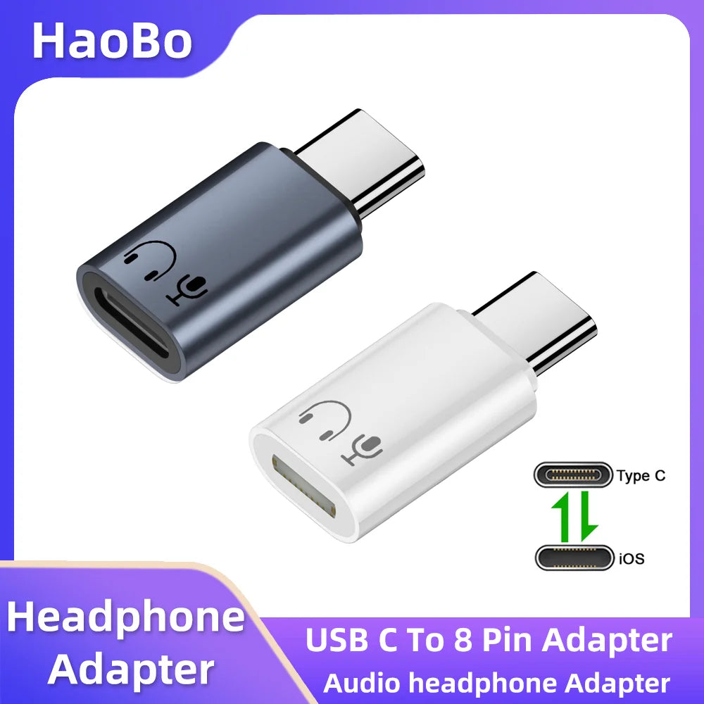 USB-C to Lightning Audio Adapter | Hi-Fi Headphone Converter Audio Adapter HIP
