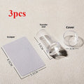 Transparent Silicone Nail Stamper & Scraper Kit | HIP Nail Stamping Kit HIP C684-3pcs
