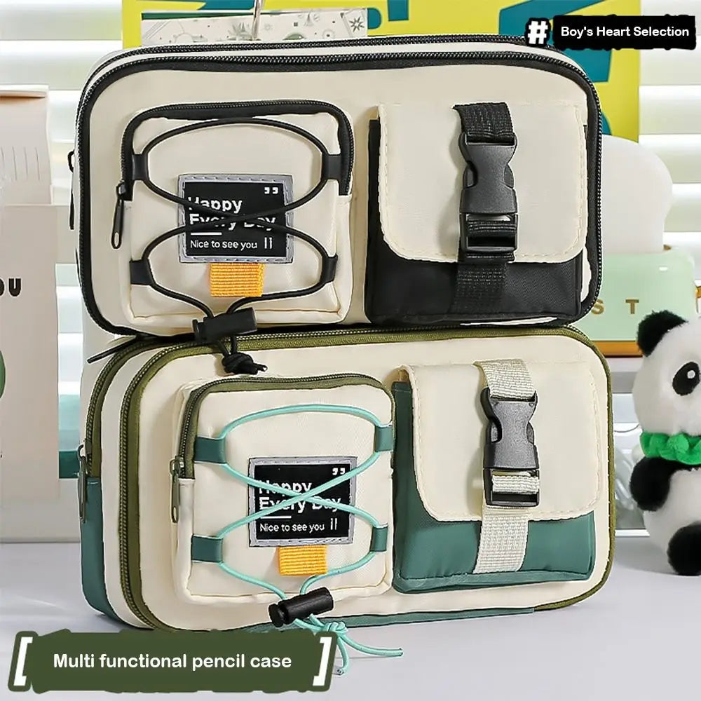 Large Capacity Pencil Case – Stylish Fabric Pen Bag Pencil Case HIP