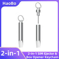 2-in-1 SIM Card Ejector Keychain Tool – Aluminum Alloy Multitool Keychain HIP Default Title
