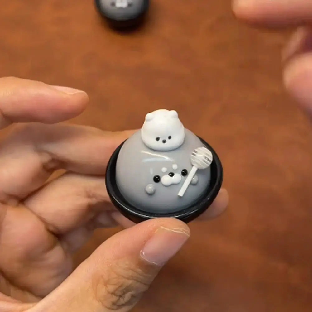 Cute Seal Squishy Toy With Lollipops Soft Silicone Stress Relief Fidget Toy Creative Desktop Ornament Healing Gift For Kids Adul HIP
