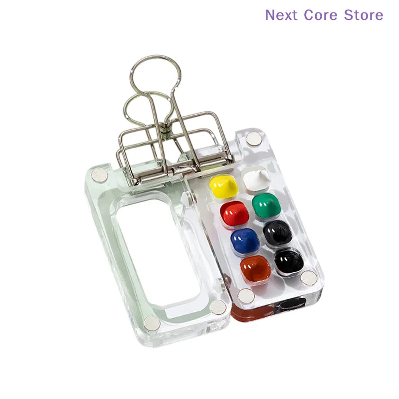 Mini Travel Watercolor Paint Palette Set – Pocket Artist Kit Watercolor Paint Palette HIP