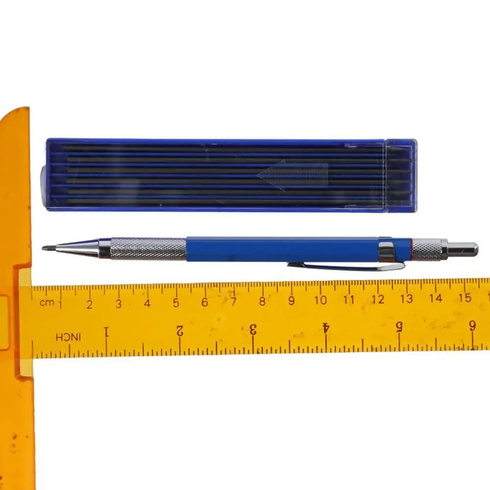 26-Pc Welder's Pencil Set – Silver Metal Marker & Refills Marking Pencil Set HIP