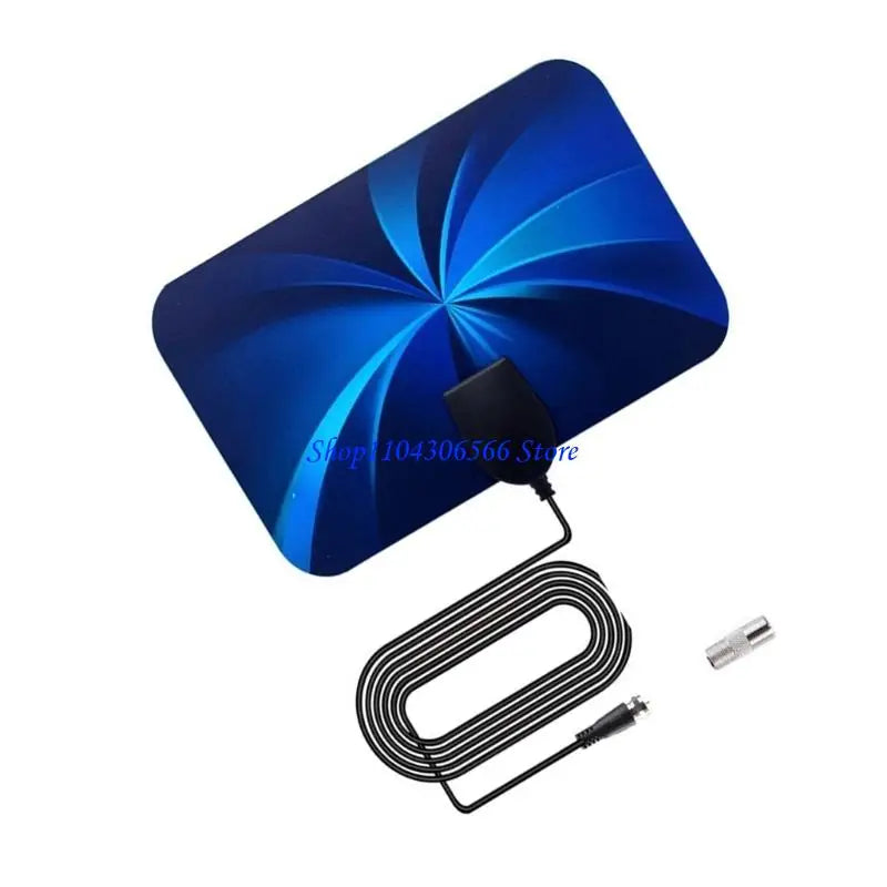 Portable 4K HDTV Antenna – 360° Reception, 50-Mile Range HDTV Antenna HIP