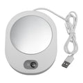 Coffee Cup Warmer Aluminum 50℃ Constant Temp 13W Easy Cleanup Electric Heated Mug Warmer for Office Home Portable Cup Warmer HIP WHITE No plug