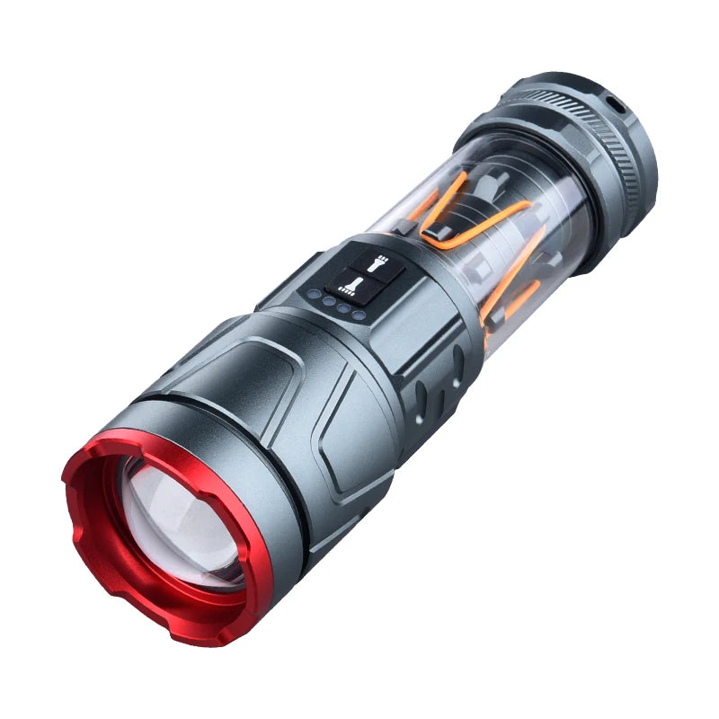 ESMARTER LED USB Rechargeable Flashlight – Waterproof Torch LED Flashlight HIP XQS100 no battery