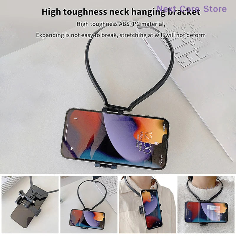 Hands-Free Wearable Neck Phone Holder – Universal Lazy Mount Neck Phone Mount HIP