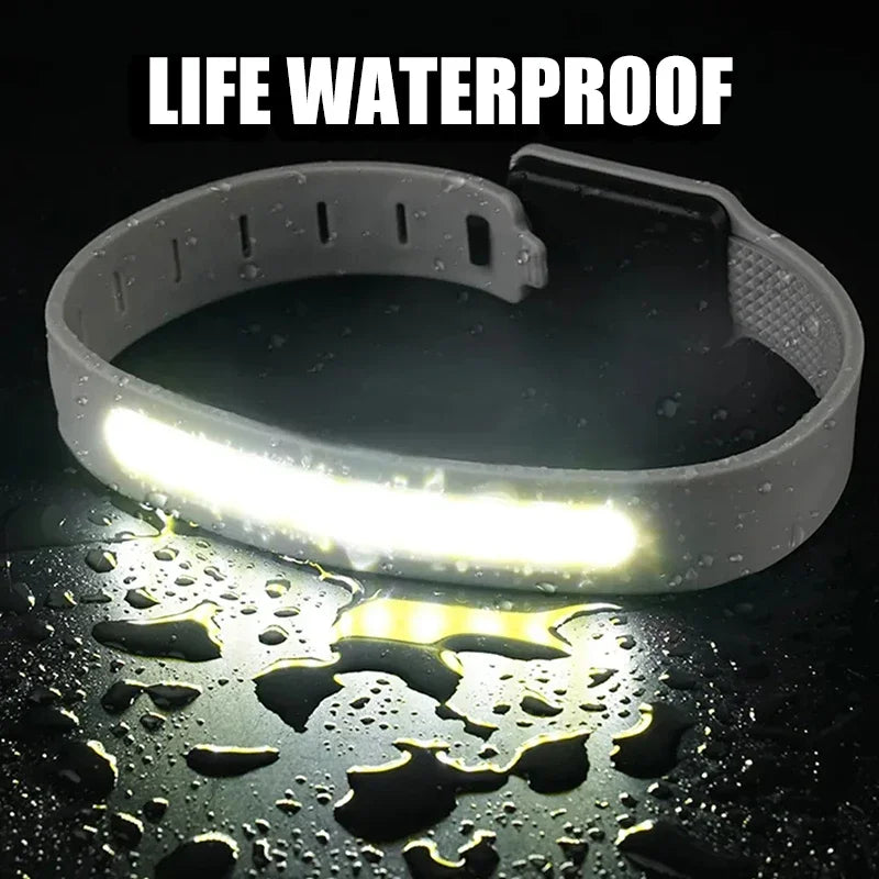 COB Wristband Flashlight USB-C Rechargeable IPX4 – 3 Modes Wristband Flashlight HIP