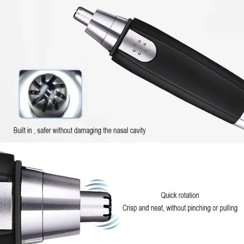 Electric Nose & Ear Hair Trimmer – Painless 360° Rotary Nose & Ear Trimmer HIP