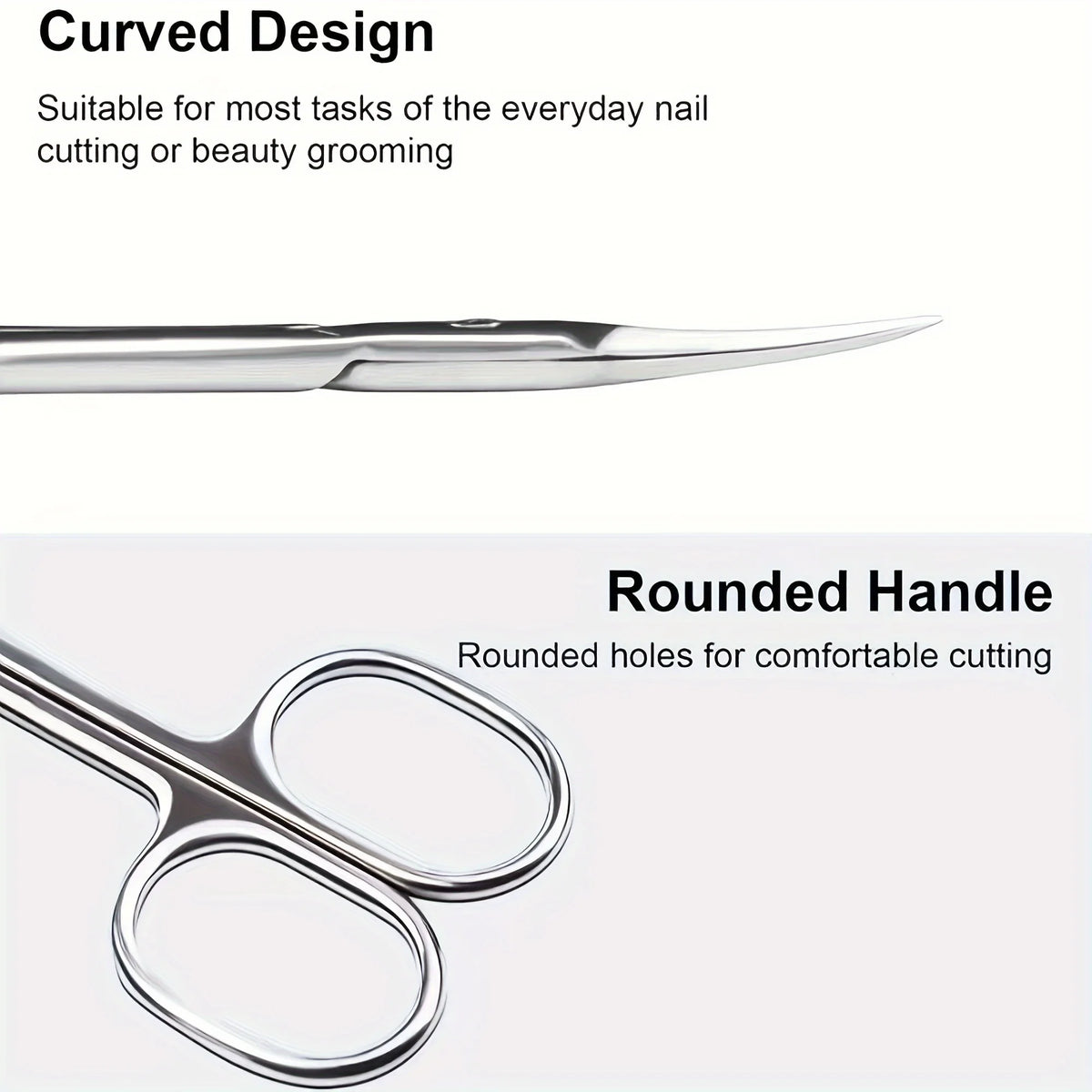 Stainless Steel Nail, Eyebrow & Nose Hair Scissors | HIP Grooming Scissors HIP