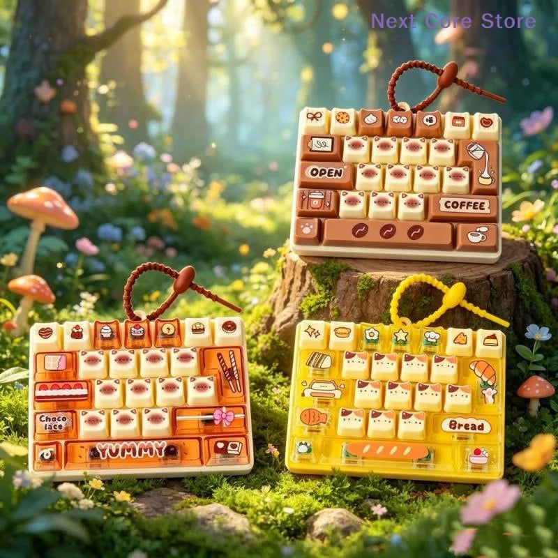 26-Key Mini Keyboard Fidget Toy – Cute Bag Pendant Keychain Fidget Keychain Toy HIP