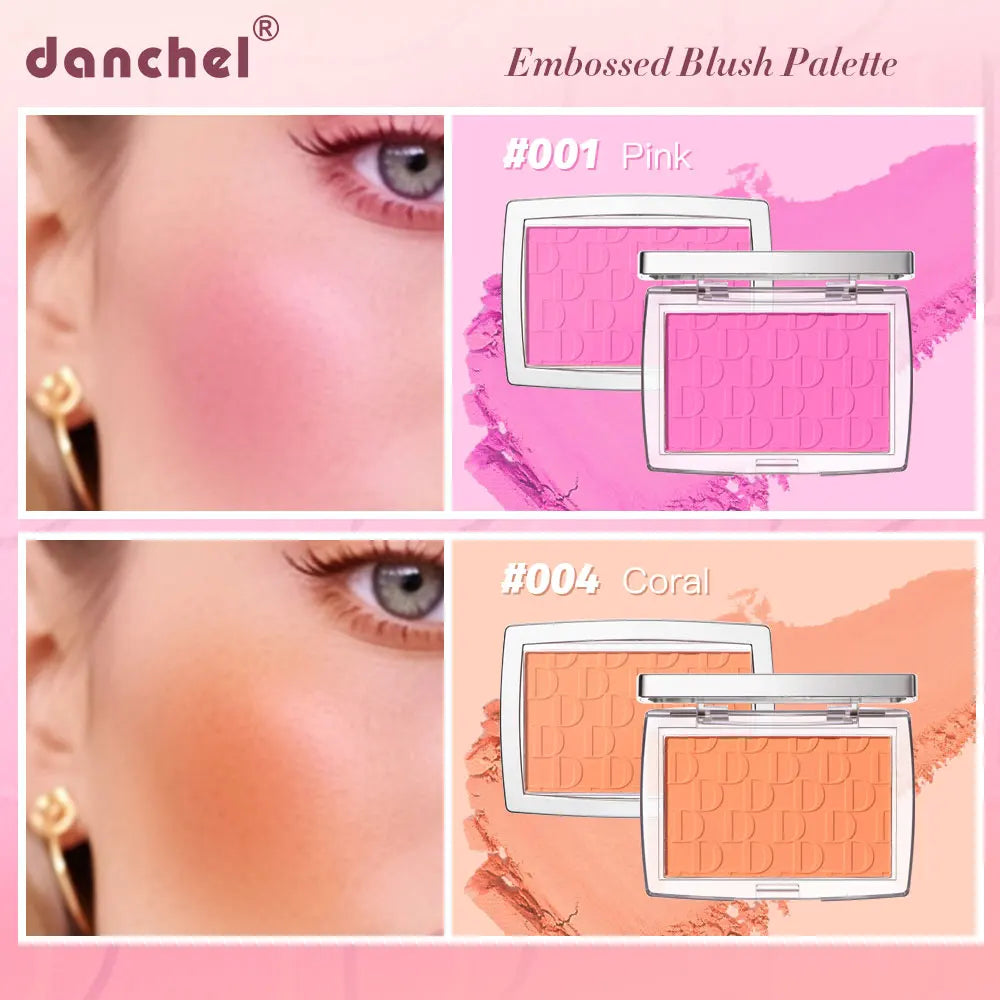 Blush Matte Natural Cheek Tint Brighten Face Waterproof Face Contouring Cosmetics Blush Powder Soft Female Makeup For Cheeks HIP