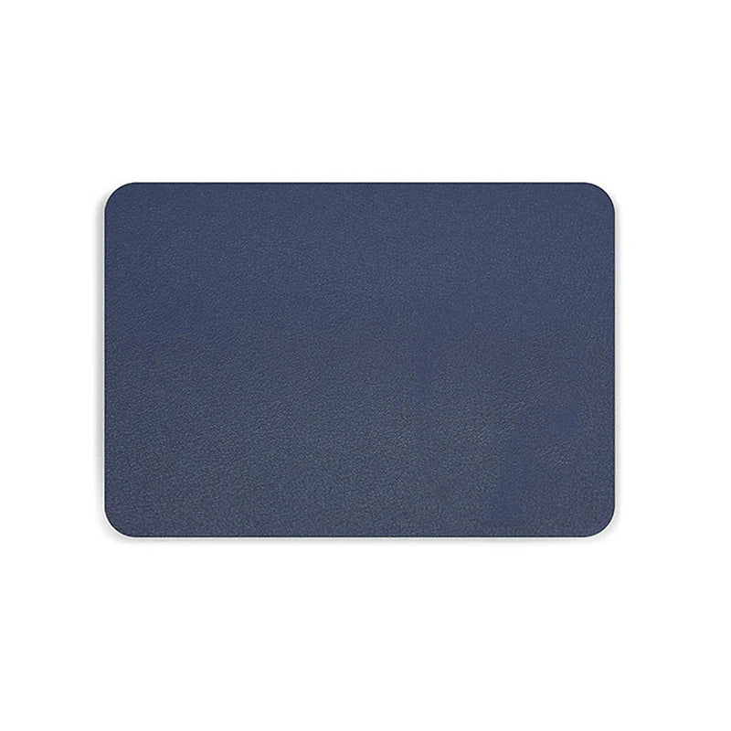 PU Leather Mouse Pad – Anti-Slip Waterproof Desk Mat 25×21cm Desk Mouse Pad HIP Blue