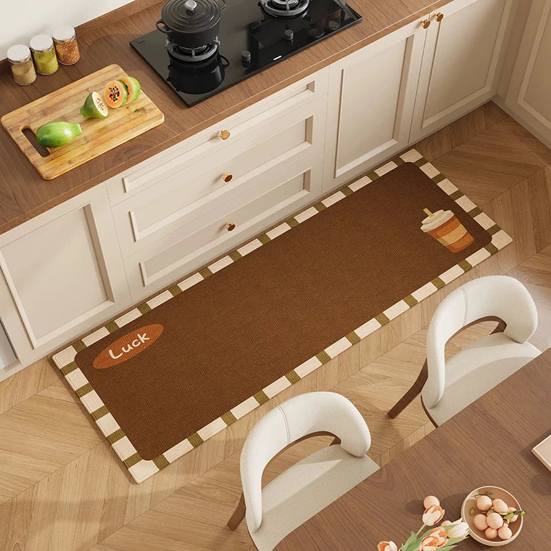 Modern Dopamine Kitchen Rug – Stain & Wear-Resistant Floor Mat Kitchen Floor Mat HIP GU6338-QD Customizable size