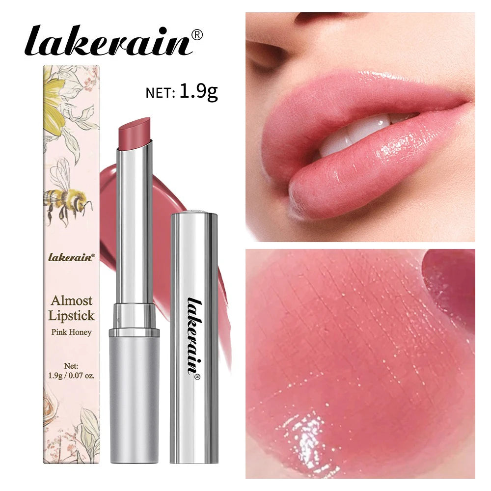 Vitamin E Pink Honey Lipstick Nourishing Moisturizing Tinted Lip Plumping Balm Smooth Enhancing Natural Color Lip Care Makeup HIP Pink